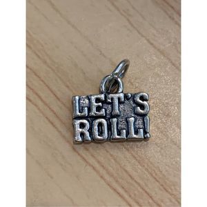 925 Let’s Roll Saying Sterling Silver Jewelry Charm